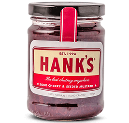 hanks sour cherry seede mustard chutney