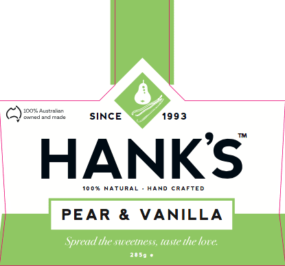 pear and vanilla jam